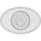 Ekena Millwork Standard Dalton Bullseye Rosette With Rounded Edge, 4"W x 2 3/4"H x 1/2"P ROSP040X028X050DAL04 - alternate 3